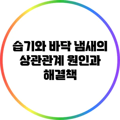 습기와 바닥 냄새의 상관관계: 원인과 해결책