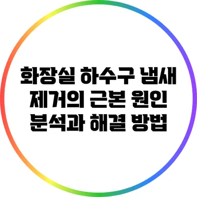 화장실 하수구 냄새 제거의 근본 원인 분석과 해결 방법